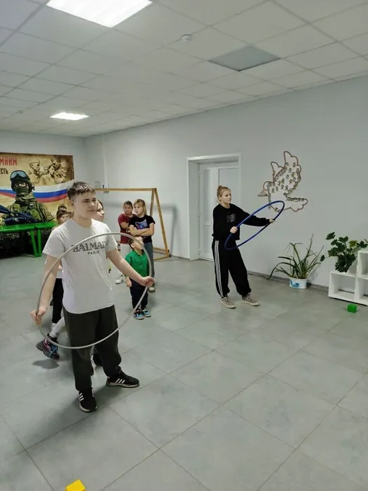ребята готовятся к этафете