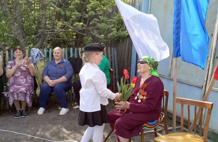 букет  для труженицы тыла