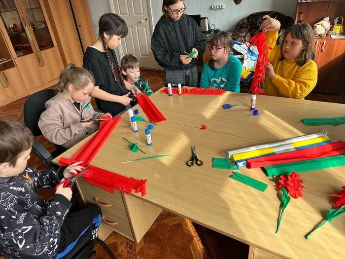 процесс изготовления цветов