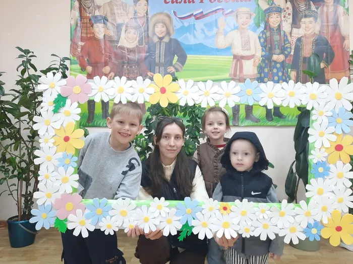 Семья Морозовых.Участники семейного вечера отдыха