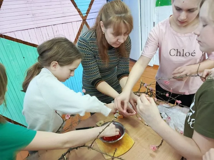 Мастер -класс Цветок Сакура